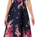 Adrianna Papell Off-Shoulder Dress, Pink Multi, Size 8