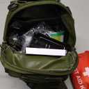 Survival Kit, 250pcs Survival Tools Tactical Gear and Trauma Bag, Survival First Aid Kit with Molle Crossbody Bag & Emergency Tent for Earthquake, Bug Out, Outdoor Adventure, Gifts for Christmas Men (Green)