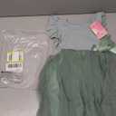 Toddler Girls Ruffle Sleeve Tulle Dress Elastic Waist Bow Kid Casual Sundress, 150