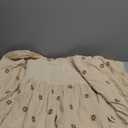 R.Vivimos Women's Cotton Floral Embroidered Boho Midi Dress, Beige, X-Large