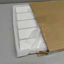 Large Stone Dish Drying Mat for Kitchen Counter, 24"(L)16"(W), Collapsible Quick Drying Mat, Absorbent Eco-Friendly Diatomaceous Earth Mats for Dishes Bottles, Match Any Countertop - White