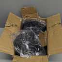 Caster Wheels 5 Inch, Swivel Threaded Stem Casters Set of 4 Heavy Duty 2400lbs, UNC 3/8" -16 x 1 (Stem Diameter 3/8", Stem Length 1") Locking Casters Wheels Black