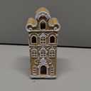 Cynkeyee Gingerbread House Christmas Decorations Indoor - Resin Gingerbread House Christmas Village Home Decor Gifts for Women 2.5x2x5.5 Inch