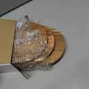 Yaomiao 4 Pcs Acacia Wooden Serving Tray Oval Shaped Rustic Wood Plates Large Decorative Natural Tray Serving Platter for Food Charcuterie Cheese Dish Bread Fruit Kitchen(11 x 6 Inch)