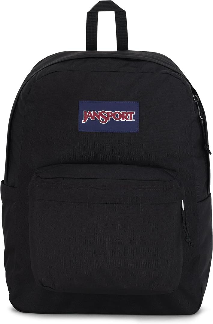 JanSport Superbreak Backpack - Durable, Lightweight Premium Backpack, Black (Black)