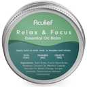 Aculief Relax & Focus Essential Oil Aromatherapy Balm - Shea Butter Cream - Cruelty-Free