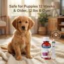 Liquid Dog Dewormer for Dogs & Puppies, Formula 7 Pyrantel Pamoate and Praziquantel, Removes Tapeworm, Roundworm & Hookworm, Broad Spectrum with 3ml Dosing Syringe (100ml)