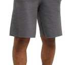Champion Men's Shorts, Fleece, Midweight Shorts, Athletic Shorts With Pockets (Gray, S)