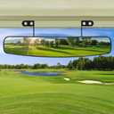 BETOOLL 16.5" Wide Rear View Convex Golf Cart Mirror for EZ Go, Club Car, Yamaha