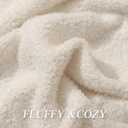 bearberry Super Soft Fluffy Throw Blanket Lightweight Cozy Warm Throw Blankets for Couch Bed Sofa All Season(Cream, 40x50)