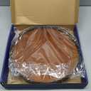 Farmhouse Oak 13" Lazy Susan Turntable Organizer for Cabinet, Round Wooden Lazy Susan Organization and Storage for Dining Table, Pantry, Kitchen, Countertop, Cupboard,Home Decor, Walnut Wood