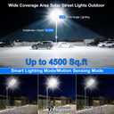 loyoele 900000LM 10000W Solar Street Lights Outdoor LED Solar Light with Motion Detection, Dusk to Dawn, Weatherproof, Ideal for Security Lighting in Driveways and Parking Lots