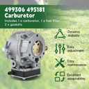 ALL-CARB Carburetor Replacement for Briggs Stratton 693480 693479 Replacement for Craftsman LT1000 917270821