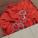 Spandex Chair Sashes - Babenest 100PCS Premium Stretch Chair Cover Band with Buckle Slider Universal Elastic Ties for Wedding Party Ceremony Reception Banquet Decoration (Red)