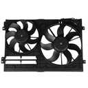 WFLNHB Radiator Cooling Dual Fan 1K0121205AD9B9 Replacement for Audi A3 Jetta CC Gtieos Beetle 1.8L 1.9L 2.0L