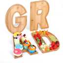 Bagrox Grad Charcuterie Letters Fillable,Wooden Grad Letters, Wood Charcuterie Letters, Fillable Letters for Food, Graduation Decorations