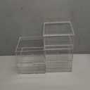 5 Layers Clear Square Acrylic Belt Organizer for Closet, Belt Holder for Accessories, Scarves, Ties, Jewelry, Bracelets-Space-Saving Storage Solution