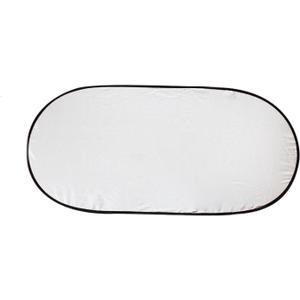 Car Wind Sun Shade Silver Cloth Complete Coverage Sun Visor Block for Universal Car (63x33.8in)