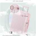 BAGSMART Carry On Luggage 22x14x9 Airline Approved with Spinner Wheels, Travel TSA Approved 100% PC Hard Shell Suitcases, 20 Inch Expandable Luggage with TSA Lock, Atlas Pink