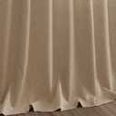 Sand Beige Linen Curtains for Living Room 126 Inches Long Simple Modern Light Filtering Semi Sheer Curtain Back Tab Rustic Home Decor Drapes Floor to Ceiling High Window for Bedroom 52x126, 2 Panels