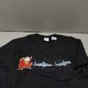 Shark Santa Christmas Sleigh - Funny Shark Xmas T-Shirt, S