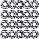 WILLBOND 20 Pieces Cow Print Scrunchies Women Elastic Silk Satin Scrunchies Cow Hair Ties Hairband Ponytail Holder for Player Team Party Hair Gift Accessories(Black)