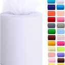 Tulle Rolls 6 by 100 Yards (300 feet) Tulle Roll Spool Fabric for DIY Tutu Skirts Wedding Baby Shower Crafts Decorations Party Supplies (White)