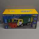 JOYIN Large Friction Powered Garbage Truck Toy Set, Includes Dumpster, Trash Bins, and Learning Cards for Kids, Boy Toys Birthday Gift for Boys Girls Kids Toddler Gift for Easter Basket Stuffers (Green)