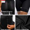 SHAPELLX Shapewear For Women Tummy Control High Waisted Body Shaper Shorts Butt Lifting Shapewear Higher Power Panties (Black, XL)