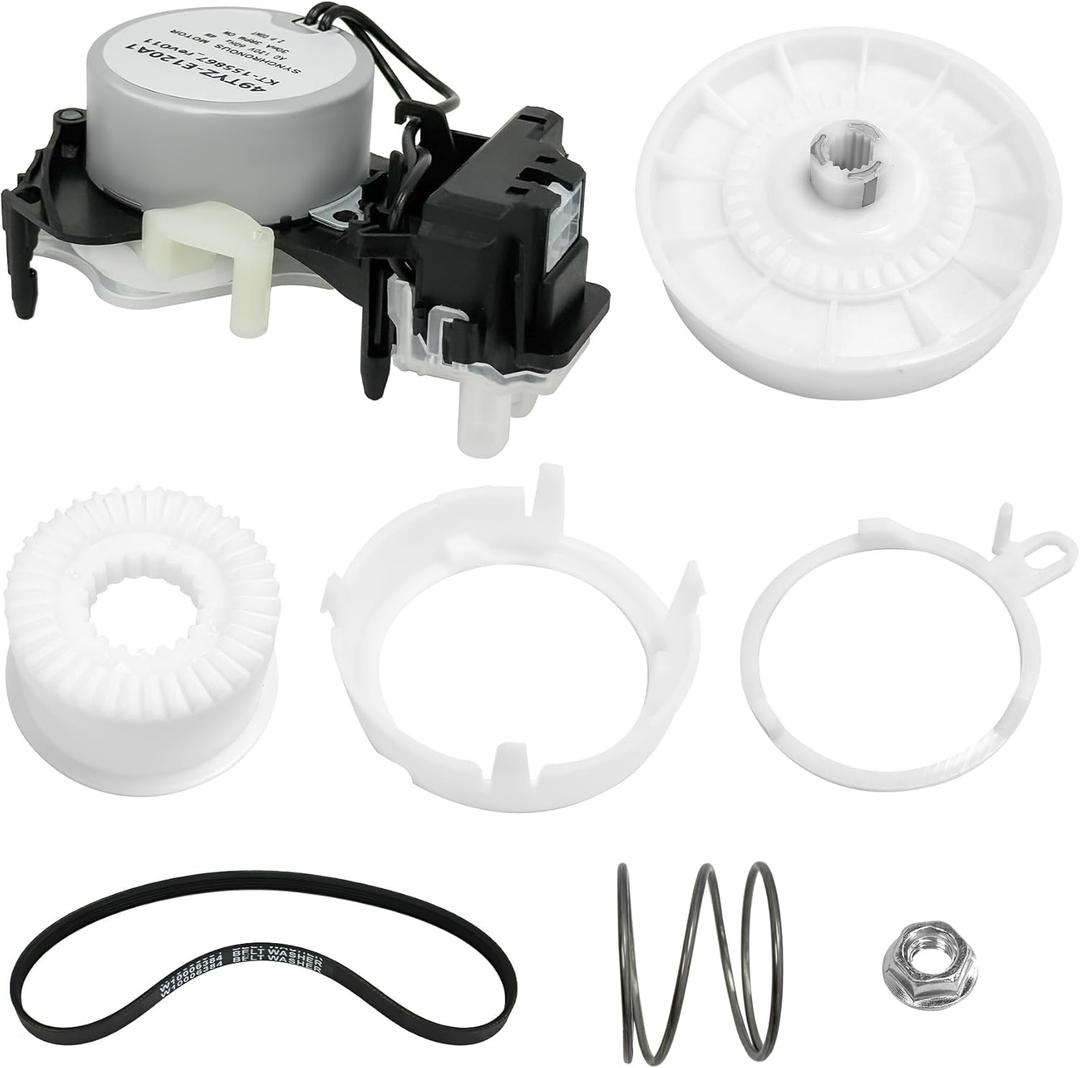 Upgraded W10913953 W11481722 Washer Shift Actuator W10721967 Washer Pulley Clutch Kit W10006384 Washer Drive Belt Compatible with Whirlpool Maytag Amana Kenmore Washer Replaces PS10057144 W10006354