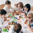 2 x 28 Pack Valentine's Day Sports Ball Gift, Valentines Gift Cards for Kids, Football Soccer Sports Stress Ball for Boys Girls Classroom Exchange Gifts School Party Favor