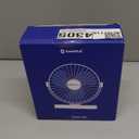 SWEETFULL 6.5 Inch USB Small Desk Fan, 3 Speeds Quiet Portable Desktop Table Fan, 360 Adjustment Personal Mini Fan for Home Office Car Outdoor Travel (Black wood grain)