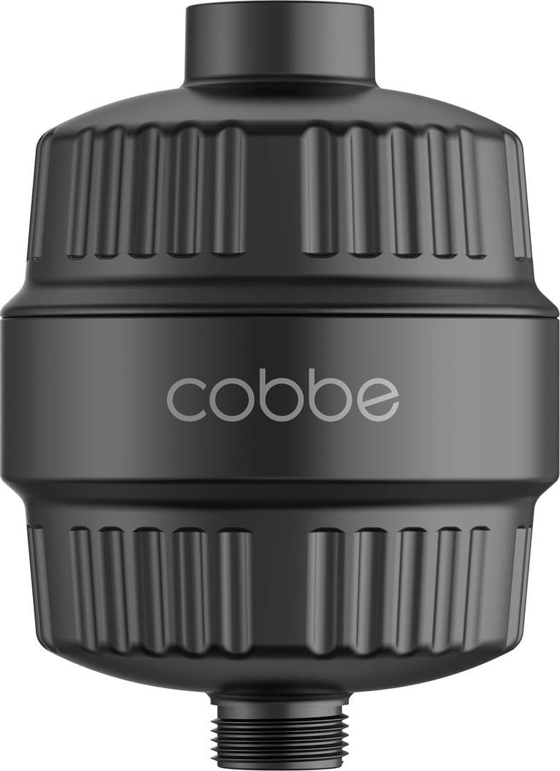 Cobbe HD HEAVY DUTY High Output Shower Filter  99% REMOVAL Shower Head Filter for Hard Water, Heavy Metals, Chlorine and Harmful Substance, Improve your skin and hair - Black (Black)