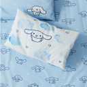 Cinnamoroll Bedding Super Soft Cotton 3 Piece Twin XL Sheet Set, College Dorm Essentials (Officially Licensed Product) by Franco Collectibles