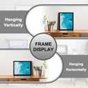 8x10 Picture Frame Set of 2, Lightweight yet Durable Black Frame with High-clarity Plastic Display 8 x 10 Inch Photo Horizontally/Vertically (2 Packs|Black|8"x10")