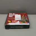 SINTENILL 6 FT Pop Up Christmas Tree with 100 LED Timer Lights & Remote, Green Collapsible Christmas Tinsel Tree Artificial Pencil Tree Xmas Decoration for Holiday Home Office Party, USB Powered