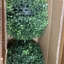 Nearly Natural 3ft. Artificial Triple Ball Boxwood Topiary Tree (Indoor/Outdoor) T2021, Green