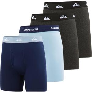 Quiksilver Mens Underwear 4 Pack Boxers for Men Supersoft Brushed Polyester Mens Boxer Briefs (Medium)