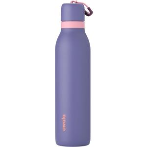Owala FreeSip Twist Insulated Stainless Steel Water Bottle with Straw for Sports and Travel, BPA-Free, 24-oz, Blue Jay