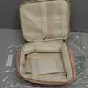 Travel Toiletry Bag & Makeup Bag for Women, PU Leather Cosmetic Case with Compartments, Waterproof Large Organizer for Travel Essentials