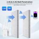 WiFi Extender, 2026 Fastest WiFi Booster 1200Mbps Dual Band (5GHz/2.4GHz) WiFi Extenders Signal Booster for Home, WiFi Repeater with Ethernet Port Covers up to 12999sq.ft and 85+ Devices