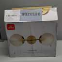 GLOBE Electric Celestia 2-Light Wall Sconce, Matte Brass, Frosted Glass Shades