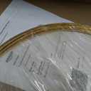 10 Pack Floral Hoop with Stand and 38-Yard Paddle Wire 18 Inch Metal Rings for DIY Centerpiece Table Decorations Crafts Macrame Rings Hoop Wreath Dream Catcher Rings Wedding Christmas Wreaths, Gold