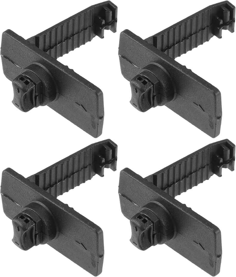 4 Pcs Car Holder Retainer Compatible for Honda for Acura, Durable Anti-Slip Plastic Black L Type Floor Mat Fixing Clips