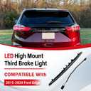 923-133 High Mount Stop Light Compatible With 2015-2024 Ford Edge LED Third Brake Light Assembly Replace FT4Z13A613A 3rd Brake Light