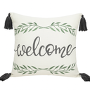 Creative Products Welcome 18x18 Spun Poly Pillow, Set of 1