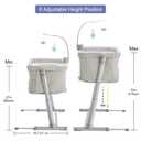 RONBEI Baby Bassinet, Bedside Sleeper Cribs,Baby Bed to Bed, Adjustable, Portable for Newborn, Infant/Baby Boy/Baby Girl