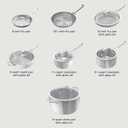 Ninja EverClad Stainless Steel Cookware 12 Piece Pots & Pans Set, All Stovetops & Induction, Oven Safe to 600F, Tri-Ply Commercial-Grade, C99012