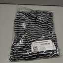 Amazon Essentials Women's Long-Sleeve Open-Front Long Cardigan (Black White Horizontal Stripe)