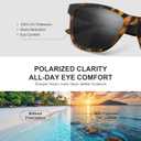 Polarized Sunglasses for Mens Womens - Fashion Men Sun Glasses Shades for Driving Fishing Lightweight UV Protection (Black/Gradient Black/Black)